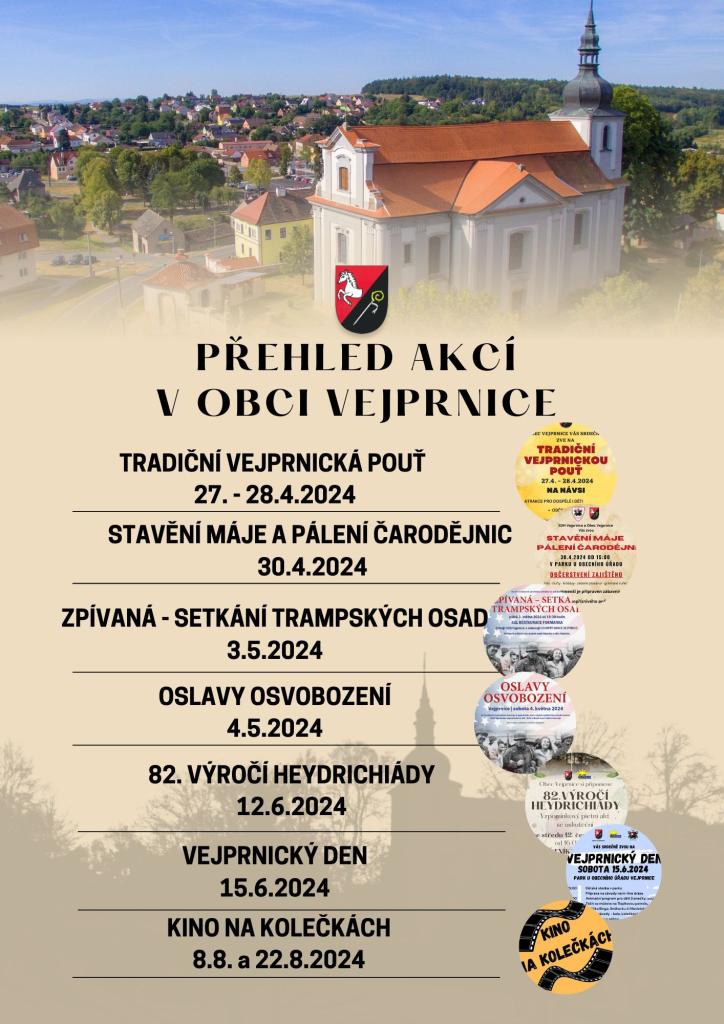 přehled akcí Vejprnice 