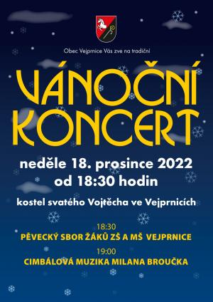Vánoční koncert 18.12.2022