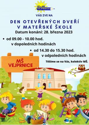 Den otevřených dveří v MŠ Vejprnice