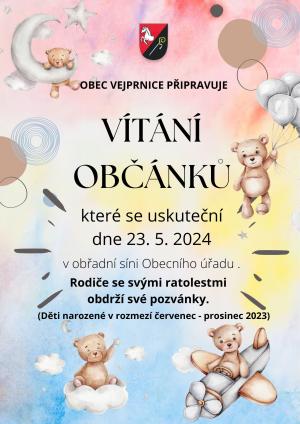 Vítání občánků 23.5.2024