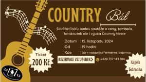 country bál vejprnice